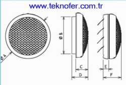 Aksiyel Fan (HCM-N) olculeri